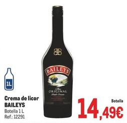 Oferta de Crema de licor por 14,49€ en Makro