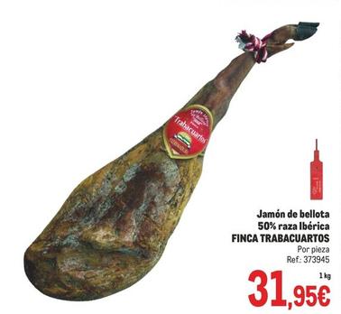 Oferta de Finca Trabacuartos - Jamón De Bellota 50% Raza Ibérica  por 31,95€ en Makro