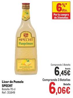 Oferta de Specht - Licor De Pomelo  por 6,45€ en Makro