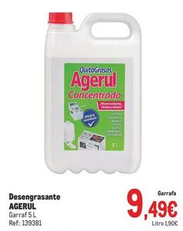Oferta de Agerul - Desengrasante por 9,49€ en Makro