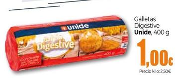 Oferta de Unide - Galletas Digestive por 1€ en Unide Supermercados