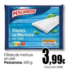 Oferta de Pescanova - Filetes De Merluza Sin Piel por 3,99€ en Unide Supermercados