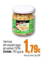 Oferta de Unide - Yemas De Espárrago Gruesas 13/16 por 1,79€ en Unide Supermercados