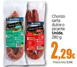 Oferta de Unide - Chorizo Sarta Dulce O Picante por 2,29€ en Unide Supermercados
