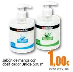 Oferta de Unide - Jabón De Manos Con Dosificador por 1€ en Unide Supermercados