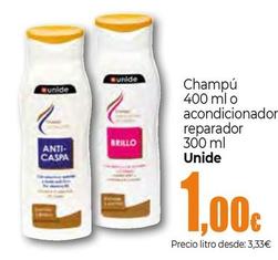 Oferta de Unide - Champú O Acondicionador Reparador por 1€ en Unide Supermercados