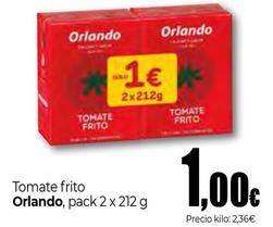 Oferta de Orlando - Tomate Frito por 1€ en Unide Supermercados