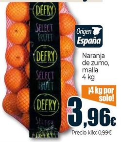 Oferta de Unide - Naranja De Zumo por 3,96€ en Unide Supermercados