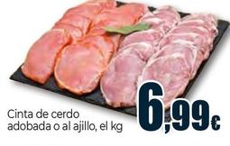 Oferta de Cinta De Cerdo Adobada O Al Ajillo por 6,99€ en Unide Supermercados
