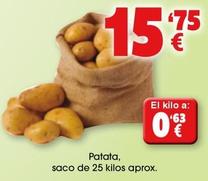 Oferta de Patatas por 15,75€ en Top Cash