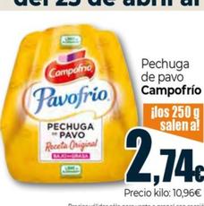 Oferta de Campofrío - Pechuga De Pavo por 2,74€ en Unide Market