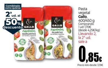 Oferta de Gallo - Pasta Vegetal por 0,85€ en Unide Market