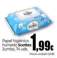 Oferta de Scottex - Papel Higienico Humedo Jumbo por 1,99€ en Unide Market