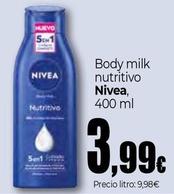 Oferta de Nivea - Body Milk Nutritivo por 3,99€ en Unide Market