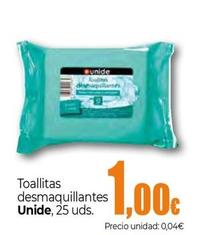 Oferta de Unide - Toallitas Desmaquillantes por 1€ en Unide Market