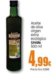 Oferta de Unide - Aceite De Oliva Virgen Extra Ecológico por 4,99€ en Unide Market