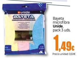 Oferta de Unide - Bayeta Microfibra por 1,49€ en Unide Market