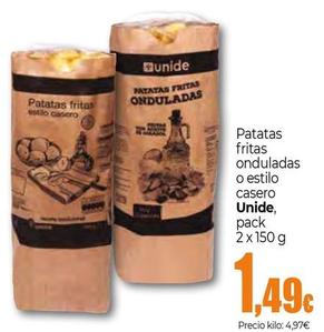 Oferta de Unide - Patatas Fritas Onduladas O Estilo Casero por 1,49€ en Unide Market