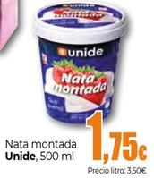 Oferta de Unide - Nata Montada por 1,75€ en Unide Market