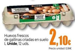 Oferta de Unide - Huevos Frescos De Gallinas Criadas En Suelo L por 2,1€ en Unide Market