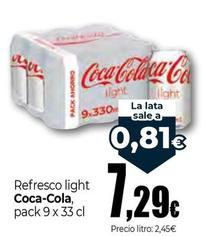 Oferta de Coca-cola - Refresco Light por 7,29€ en Unide Market