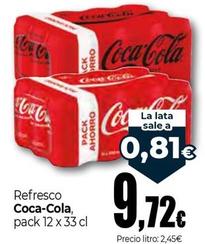 Oferta de Coca-cola - Refresco por 9,72€ en Unide Market
