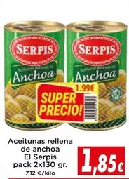 Oferta de Aceitunas rellenas de anchoa por 1,85€ en Proxi