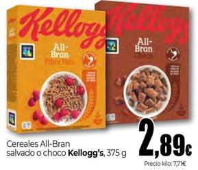 Oferta de Kellogg's - Cereales All-bran Salvado O Choco por 2,89€ en Unide Market