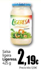 Oferta de Ligeresa - Salsa Ligera por 2,19€ en Unide Market