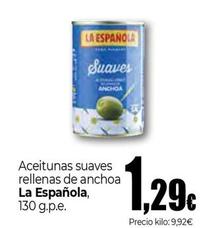 Oferta de La Española - Aceitunas Suaves Rellenas De Anchoa por 1,29€ en Unide Market