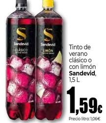 Oferta de Sandevid - Tinto De Verano Clasico O Con Limon por 1,59€ en Unide Market