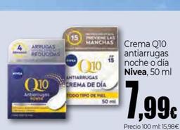 Oferta de Nivea - Creme Q10 Antiarrugas Noche O Dia por 7,99€ en Unide Market