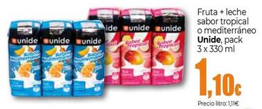 Oferta de Unide - Fruta+leche Sabor Tropical O Mediterraneo por 1,1€ en Unide Market
