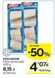 Oferta de Pescanova - Filets De Bacallà por 8,15€ en Caprabo
