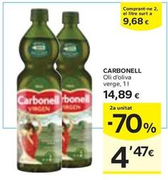 Oferta de Carbonell - Oli D'oliva Verge por 14,89€ en Caprabo