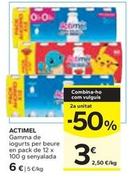Oferta de Actimel - Gamma De Iogurts Per Beure por 6€ en Caprabo