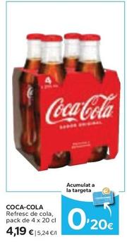 Oferta de Coca-cola - Refresc De Cola por 4,19€ en Caprabo
