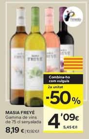 Oferta de Masia Freyé - Gamma De Vins por 8,19€ en Caprabo
