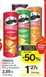 Oferta de Pringles - Gamma De Productes por 2,55€ en Caprabo