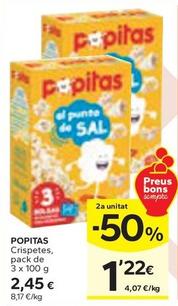 Oferta de Popitas - Crispetes por 2,45€ en Caprabo