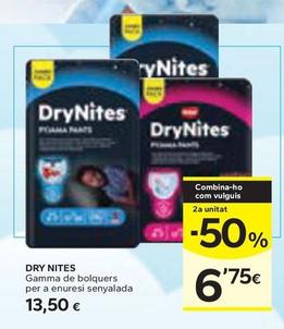 Oferta de Drynites - Gamma De Bolquers Per A Enuresi por 13,5€ en Caprabo