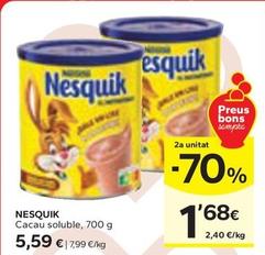 Oferta de Nesquik - Cacau Soluble por 5,59€ en Caprabo