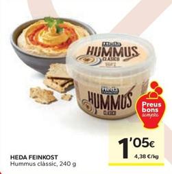 Oferta de Heda Feinkost - Hummus Clàssic por 1,05€ en Caprabo