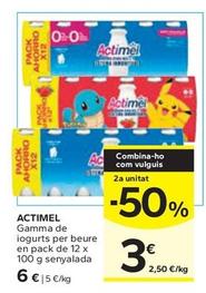 Oferta de Actimel - Gamma De Ac Iogurts Per Beure por 6€ en Caprabo