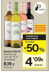 Oferta de Masia Freyé - Gamma De Vins por 8,19€ en Caprabo