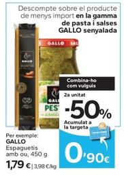 Oferta de Gallo - Espaguetis Amb Ou por 1,79€ en Caprabo