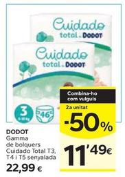 Oferta de Dodot - Gamma De Bolquers Cuidado Total T3 por 22,99€ en Caprabo