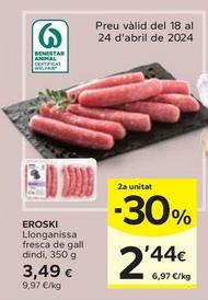 Oferta de Eroski - Llonganissa Fresca De Gall Dindi por 3,49€ en Caprabo