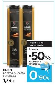 Oferta de Gallo - Gamma De Pasta por 1,79€ en Caprabo