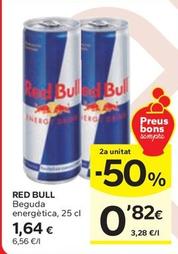 Oferta de Red Bull - Beguda Energètica por 1,64€ en Caprabo